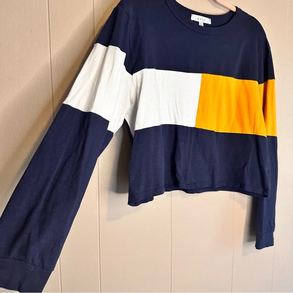 Gaze Long Sleeve Cropped Shirt in Women’s Size Large - Picture 2 of 5